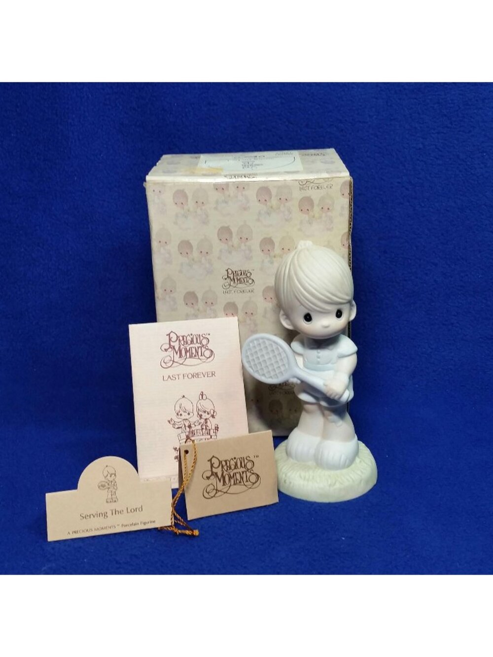 Precious Moments Serving The Lord Figurine 100293 Cedar Tree Production Mark